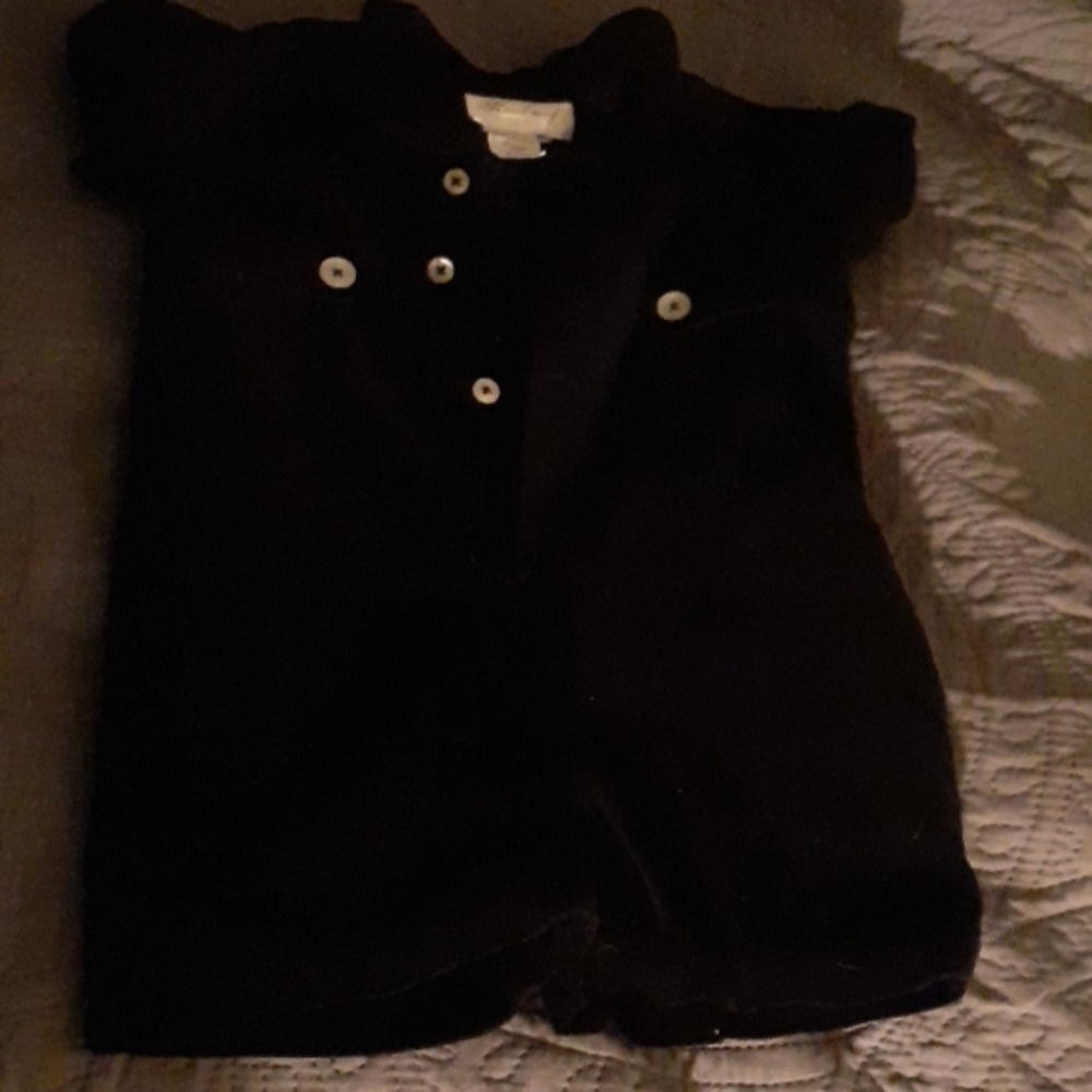 Strasburg black velvet jumper, 6 months